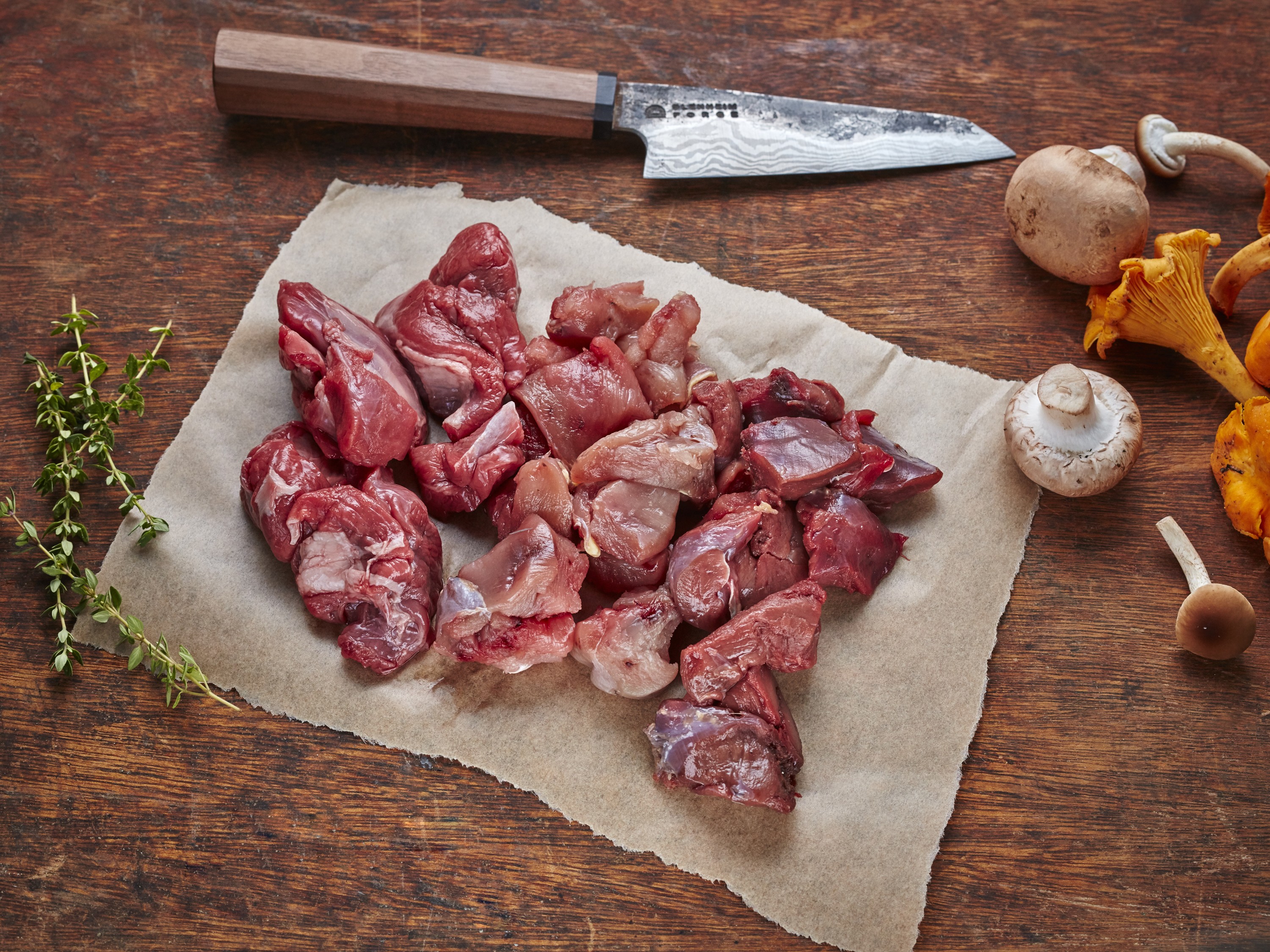 Mixed Game Diced 400g Wild Game Field Flower Premium Free Range Meat